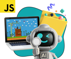 Язык программирования JavaScript + AI. Проектное обучение + геймификация + AI-помощники - КИБЕРшкола программирования для детей, компьютерные курсы для школьников, начинающих и подростков - KIBERone г. Королев
