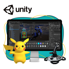 Мир игр на Unity 2D на популярном движке + AI-помощники - КИБЕРшкола программирования для детей, компьютерные курсы для школьников, начинающих и подростков - KIBERone г. Королев