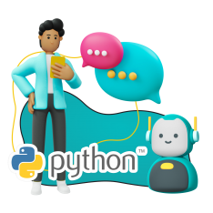 Умный чат-бот на Python - КИБЕРшкола программирования для детей, компьютерные курсы для школьников, начинающих и подростков - KIBERone г. Королев