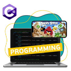 Программирование на C#. Удивительный мир 2D-игр - КИБЕРшкола программирования для детей, компьютерные курсы для школьников, начинающих и подростков - KIBERone г. Королев