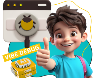 Тестирование & Vibe Debug. Охотники за багами - КИБЕРшкола программирования для детей, компьютерные курсы для школьников, начинающих и подростков - KIBERone г. Королев